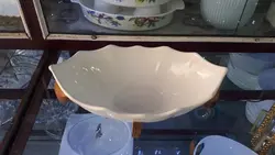 کشکول منحنی ساینا پایه چوب پلی وود روس (میوه گز خورشت خوری) - فروشگاه کریستال فروزان | Forozan Crystal