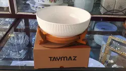 کاسه گرد209تایماز شیاردار زیرچوب(پلی وود روس)میوه گز اجیل خورشت سالاد خوری - فروشگاه کریستال فروزان | Forozan Crystal