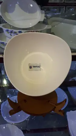 کاسه 3 گوش تایماز زیر چوب(پلی وود روس)گز خوری اجیل خورشت سالاد خوری - فروشگاه کریستال فروزان | Forozan Crystal