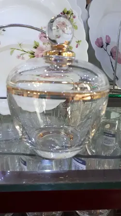 قندان بیسیک لب طلا چین درجه یک - فروشگاه کریستال فروزان | Forozan Crystal