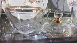 قندان بیسیک لب طلا چین درجه یک - فروشگاه کریستال فروزان | Forozan Crystal