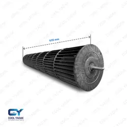بلوور کولرگازی طول 95*635 mm شفت داخل | فروشگاه اینترنتی کول یدک