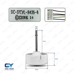 موتور فن DC پنل داخلی کولرگازی 30 وات شفت بلند | فروشگاه اینترنتی کول یدک