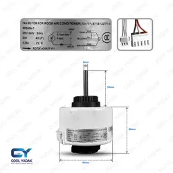 موتورفن پنل داخلی کولرگازی 50 وات گری | فروشگاه اینترنتی کول یدک