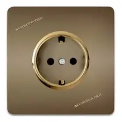 کلید پریز کریستال مدل پژطلایی