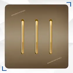 کلید پریز کریستال مدل پژطلایی