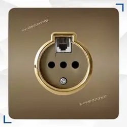 کلید پریز کریستال مدل پژطلایی