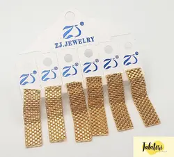 گوشواره مجلسی طرح طلا کد E005