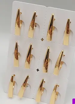 گوشواره مجلسی طرح طلا کد E009