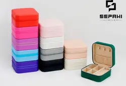 جعبه جواهر مربعی زیپ دار