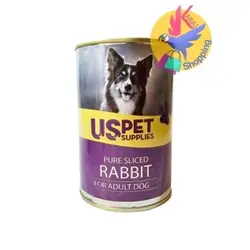 کنسرو سگ یو اس پت با طعم گوشت خرگوش(اسلایس شده)