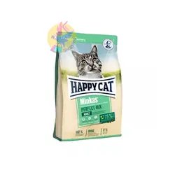 غذای خشک گربه هپی کت مدل مینکاس پرفکت میکس(HAPPY CAT)