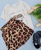 ست زیبای پلنگی 😍شلوارک نخی