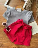 کراپ شورتک کتان در 7رنگ زیبا