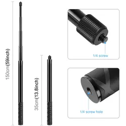 مونوپاد 150 سانتی‌متری مخصوص دوربین‌های Insta360 برند PULUZ مدل PU816 | مناسب برای عکاسی حرفه‌ای ۳۶۰ درجه