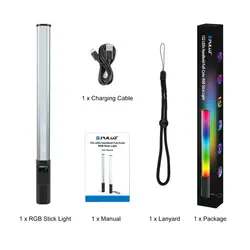 چراغ دستی عکاسی PULUZ مدل PU4140 | نور RGB کامل با 132 LED