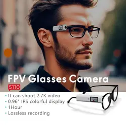 دوربین عینک FPV با کیفیت 2.7K و نمایشگر رنگی IPS 0.96 اینچی | مدل TBD06058417