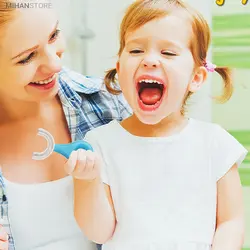مسواک کودک چرخشی تمام سیلیکونی - پارشال