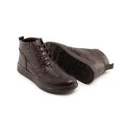 کفش نیم بوت چرم مصنوعی مردانه بند دار