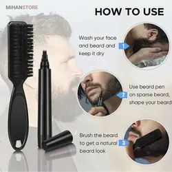 قلم هاشور حرفه ای ریش، مو و ابرو BEARD PEN