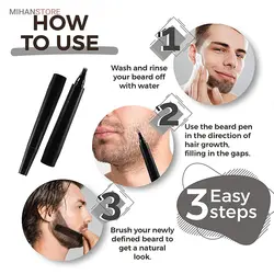 قلم هاشور حرفه ای ریش، مو و ابرو BEARD PEN