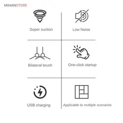 مینی جارو هوشمند شارژی