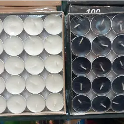 شمع وارمر محرمی مشکی بسته های 100 عددی