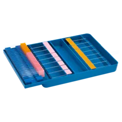 سینی رنگ‌آمیزی با جای لام شیاردار Staining Tray with Slide Holder - شرکت مدیا طب انشان