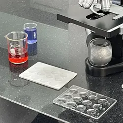 لام گوده‌دار سرولوژی سفید White Serology Cavity Spot Plate - شرکت مدیا طب انشان