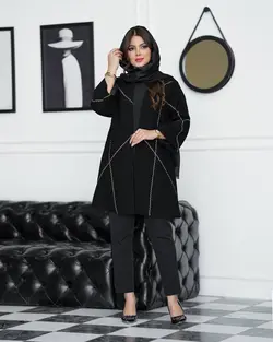 کت یقه هفت مغزی دوزی کد 4814