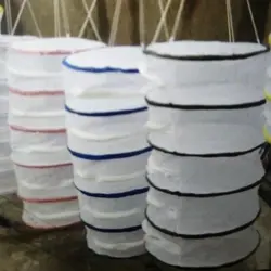 توری خشک کن  میوه و سبزی ، گل محمدی 5 طبقه زیپ دار  با میله های ضد زنگ و مقاوم در برابر  آفتاب