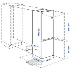 یخچال / فریزر ایکیا مدل IKEA ISANDE