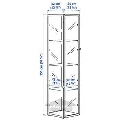 کابینت درب شیشه ای ایکیا مدل IKEA BLÅLIDEN رنگ سفید