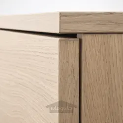 ترکیب ذخیره سازی ایکیا مدل IKEA GALANT رنگ روکش بلوط با رنگ سفید