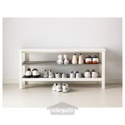 نیمکت با محل نگهداری کفش ایکیا مدل IKEA TJUSIG