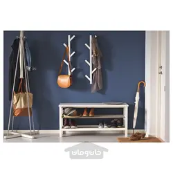 نیمکت با محل نگهداری کفش ایکیا مدل IKEA TJUSIG
