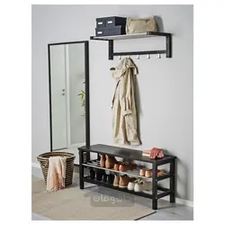 نیمکت با محل نگهداری کفش ایکیا مدل IKEA TJUSIG