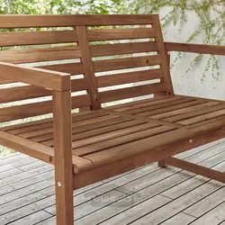 نیمکت با تکیه گاه، در فضای باز ایکیا مدل IKEA NÄMMARÖ