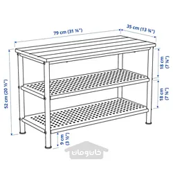 نیمکت با محل نگهداری کفش ایکیا مدل IKEA PINNIG