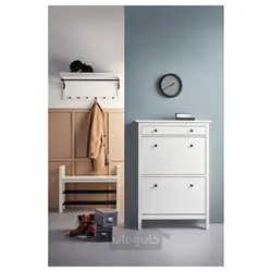 نیمکت با محل نگهداری کفش ایکیا مدل IKEA HEMNES