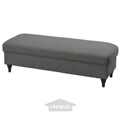 نیمکت با انباری ایکیا مدل IKEA ESSEBODA رنگ خاکستری متوسط تالمیرا