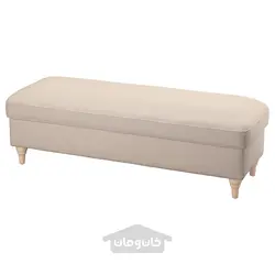 نیمکت با انباری ایکیا مدل IKEA ESSEBODA رنگ بژ روشن کناباک