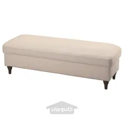 نیمکت با انباری ایکیا مدل IKEA ESSEBODA رنگ بژ روشن کناباک