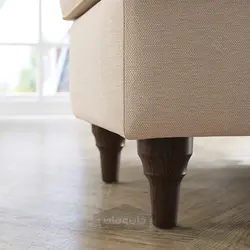 نیمکت با انباری ایکیا مدل IKEA ESSEBODA رنگ بژ روشن کناباک