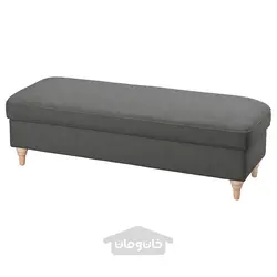 نیمکت با انباری ایکیا مدل IKEA ESSEBODA رنگ خاکستری متوسط تالمیرا