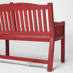 نیمکت با تکیه گاه، در فضای باز ایکیا مدل IKEA PÄRONHOLMEN