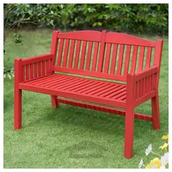 نیمکت با تکیه گاه، در فضای باز ایکیا مدل IKEA PÄRONHOLMEN