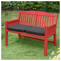 نیمکت با تکیه گاه، در فضای باز ایکیا مدل IKEA PÄRONHOLMEN