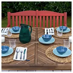 نیمکت با تکیه گاه، در فضای باز ایکیا مدل IKEA PÄRONHOLMEN