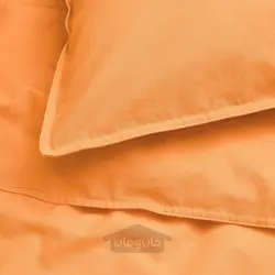 روکش لحاف و 2 عدد روبالشی ایکیا مدل IKEA ÄNGSLILJA رنگ نارنجی